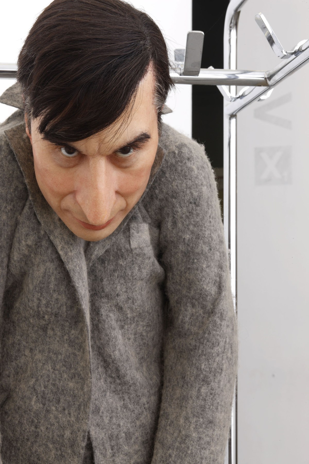 Maurizio Cattelan, La rivoluzione siamo noi, 2000, acciaio, cera e legno, 190x47x52 cm, Collezione Sandretto Re Rebaudengo