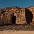 Mohammed Ahmed Ibrahim’s Falling Stones Garden. Photo- Lance Gerber. Courtesy of the artist, RCU and Desert X