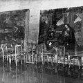 Una sala delle Gallerie degli Uffizi dopo l’alluvione di Firenze del 4 novembre, courtesy Touring Club Italiano