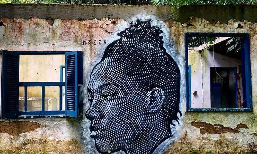 Nazza Stencil @ Araçatiba, Ilha Grande, Brazil