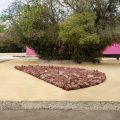Richard Long, “Orizaba to Urique River Deep Mountain High,” Cuadra San Cristóbal, Designed by Luis Barragán, Mexico City. Copyright Richard Long; Courtesy Lisson Gallery. Photo by Sebastiano Pellion Di Persano