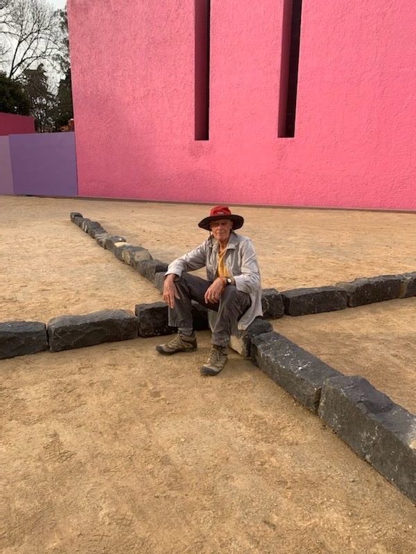 Richard Long at Cuadra San Cristobal. Copyright the artist. Photograph by Joanna Thornberry, Courtesy Lisson Gallery