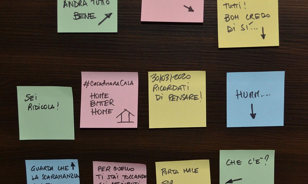 #Iorestoacasa con la mia coscienza: Ricordati di pensare