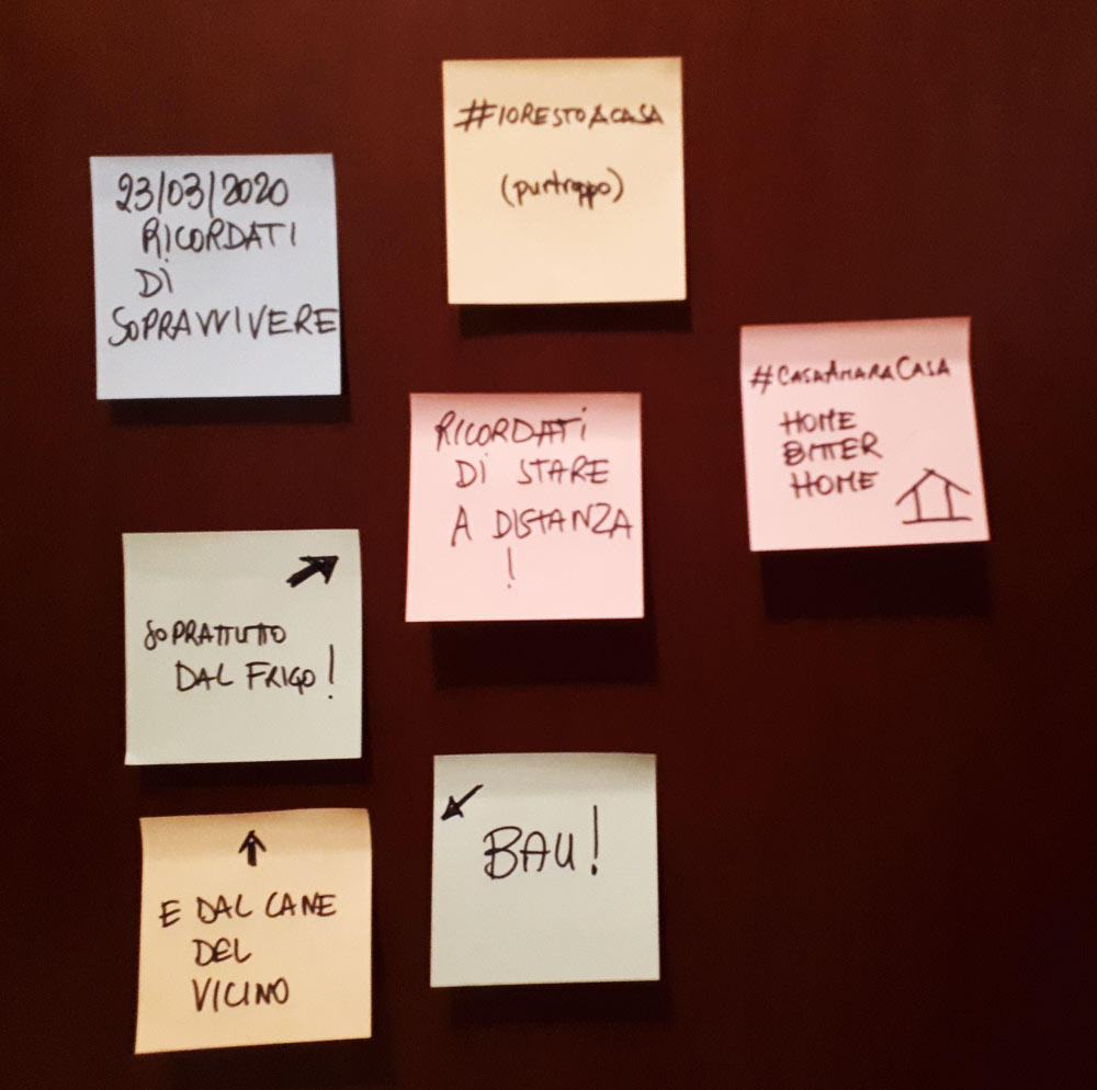 #Iorestoacasa con la mia coscienza. Ricordati di sopravvivere