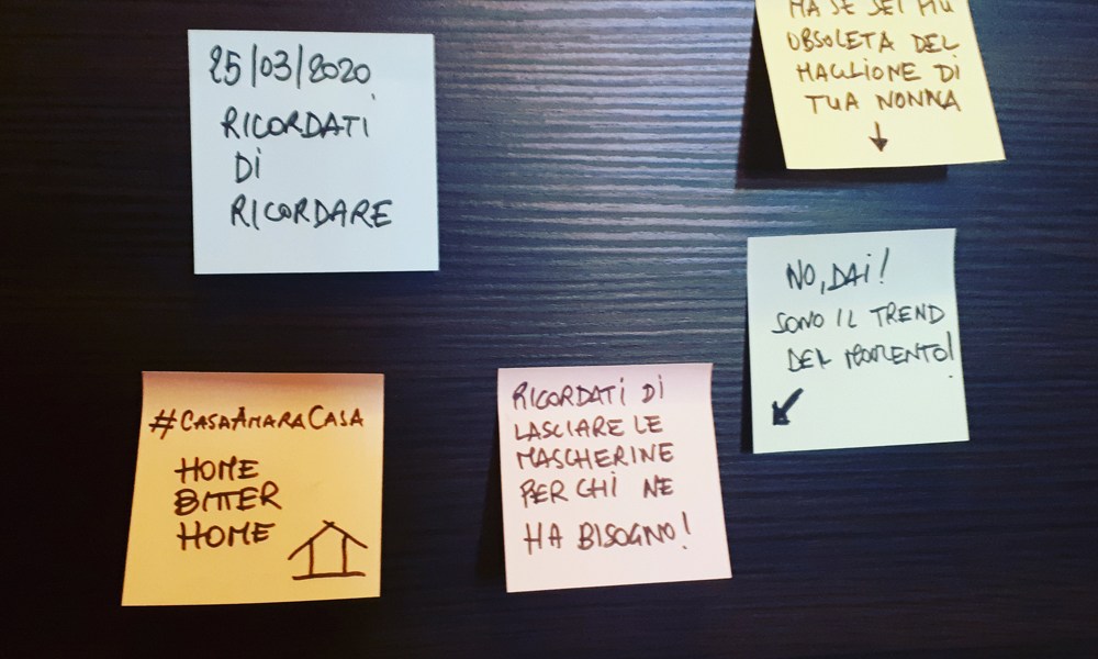 #Iorestoacasa con la mia coscienza: Ricordati di ricordare