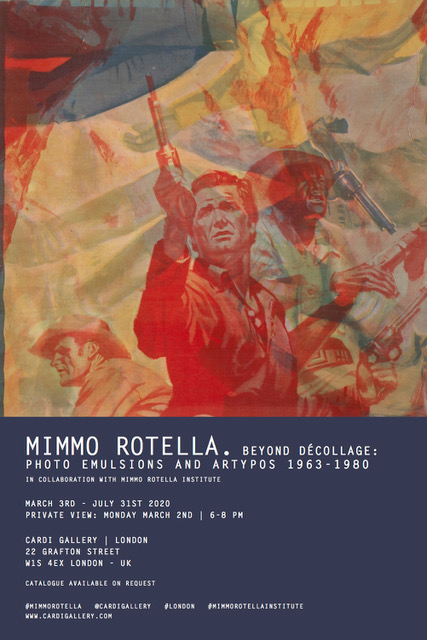 Mimmo Rotella @ Cardi Gallery, Londra