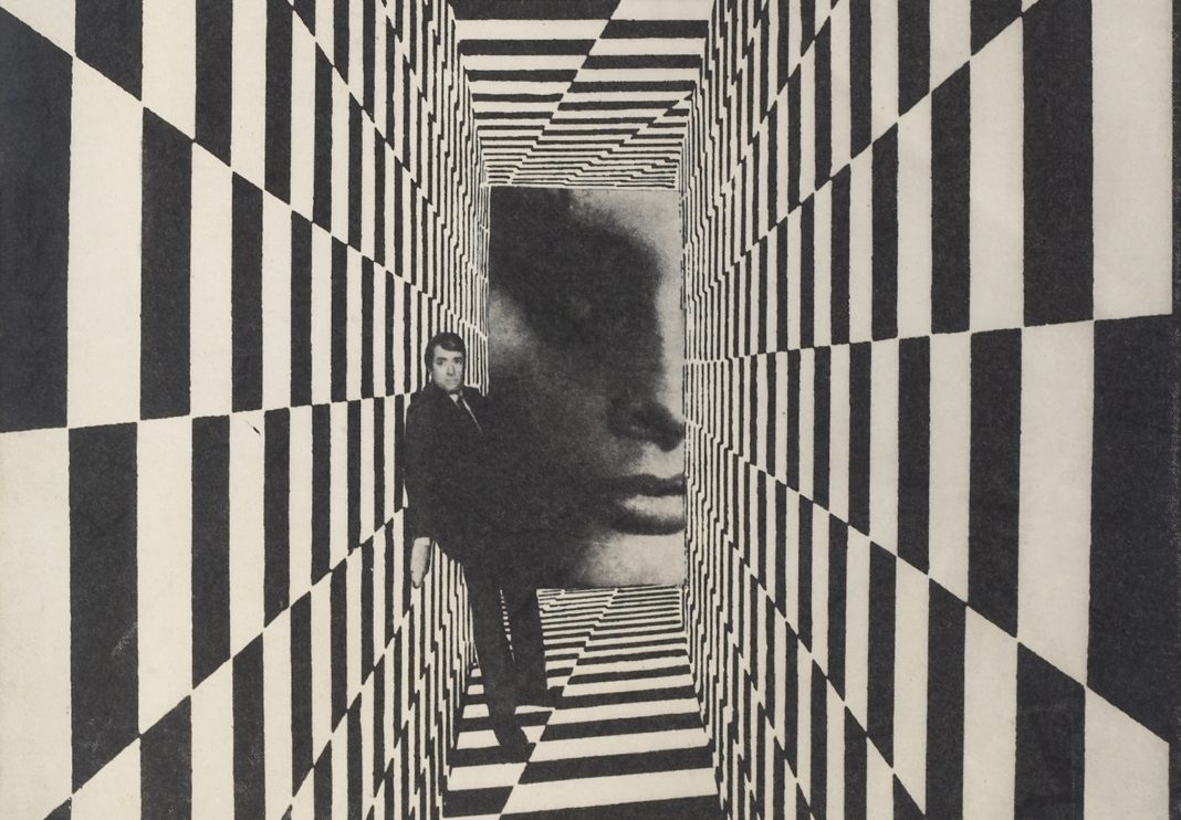 Mimmo Rotella, Arabesque (part.), 1965, Photo emulsion on canvas, 51.3 x 44 cm, courtesy Mimmo Rotella Institute e Cardi Gallery