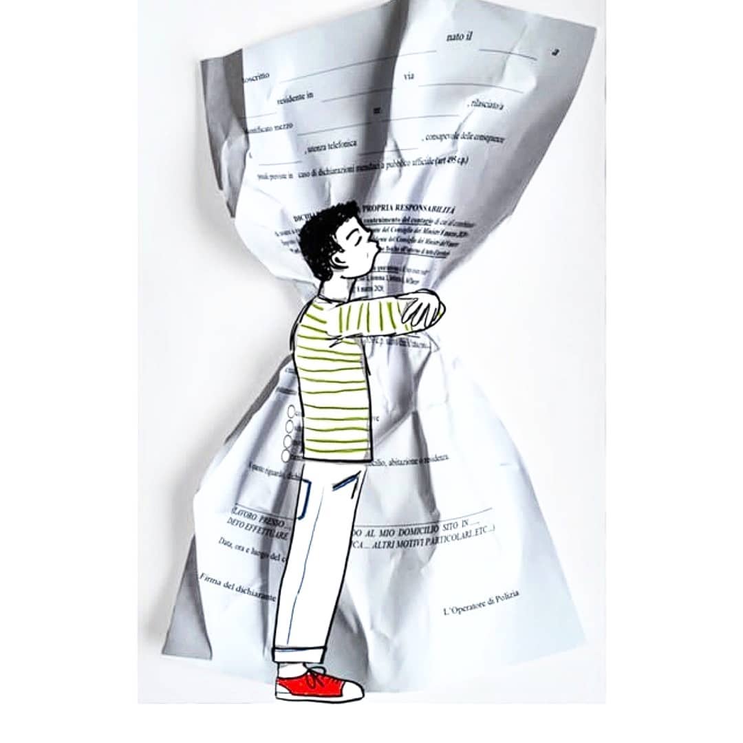 Autocertificazioni Illustrate - Kiss me stupid, Digital art, @andreis_van_der_cap