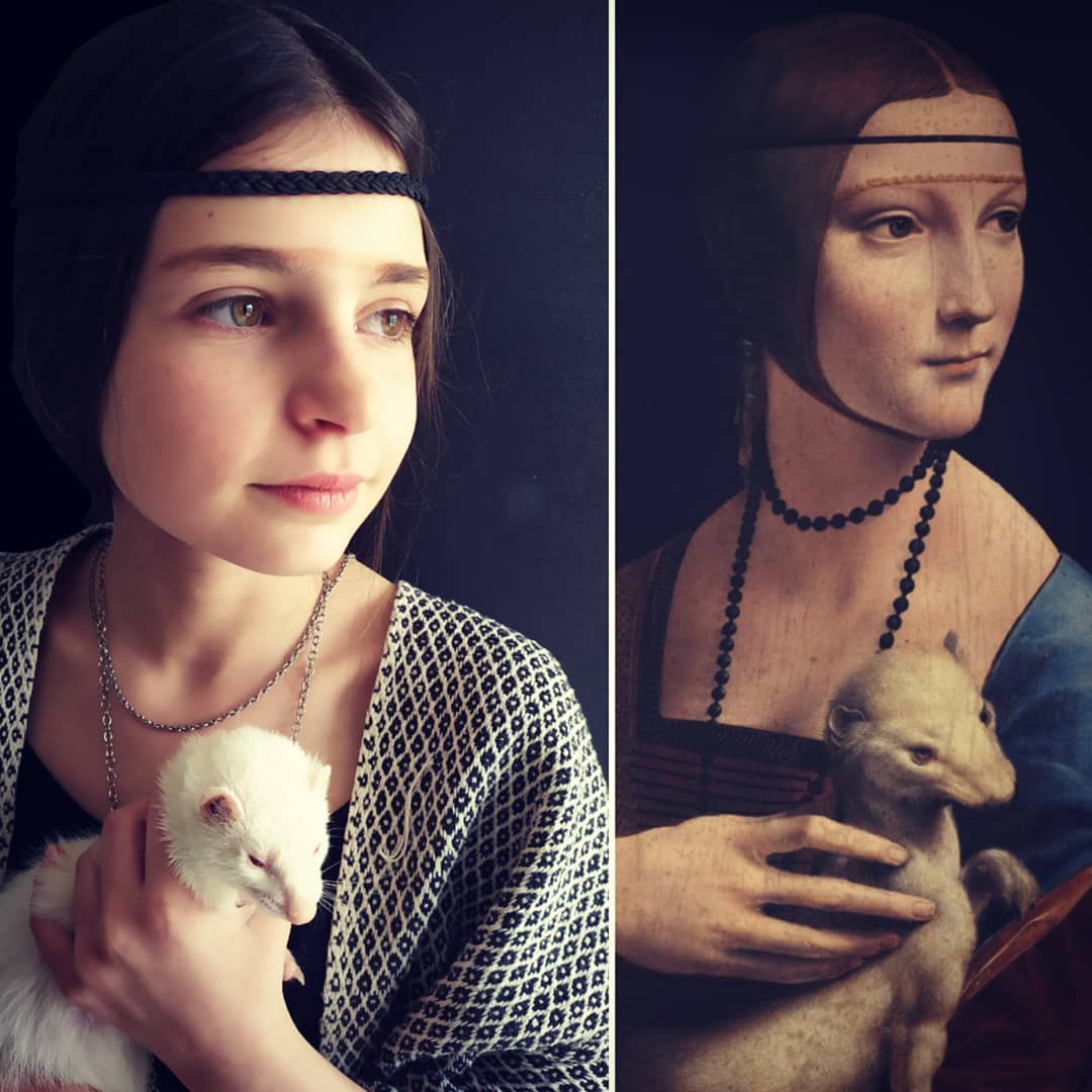 Dama con l'ermellino Di Leonardo Da Vinci by @dans_les_yeux_de_soline