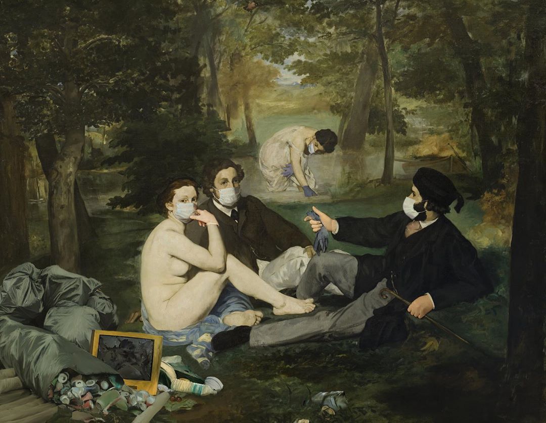 "Colazione sull'erba nel 2020" by Daniele Zavaglia