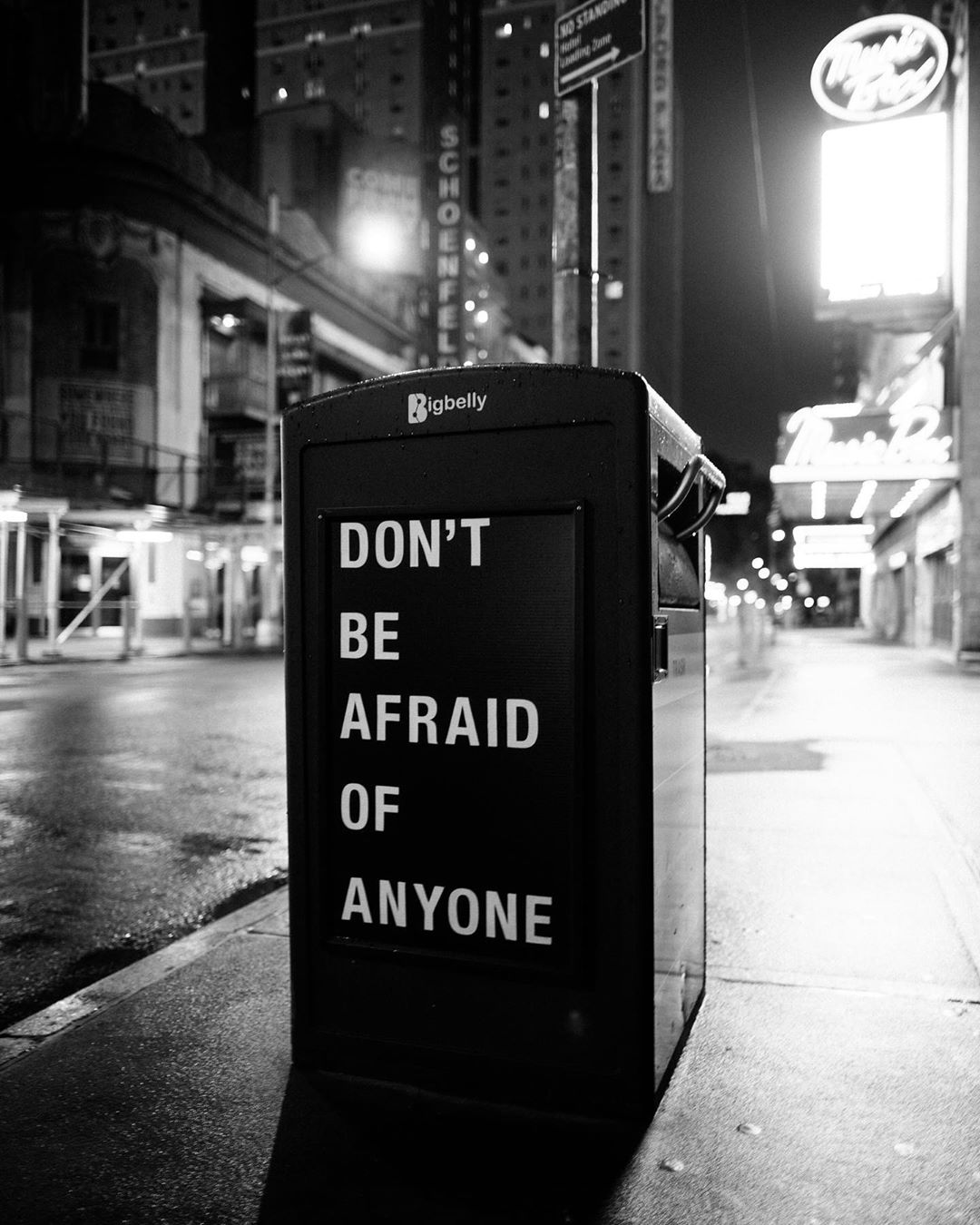 Don't be afraid of anyone