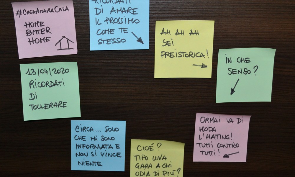 #Iorestoacasa con la mia coscienza: Ricordati di tollerare