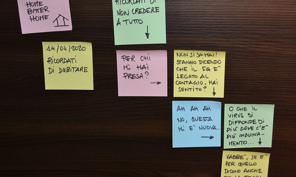 #Iorestoacasa con la mia coscienza: Ricordati di dubitare