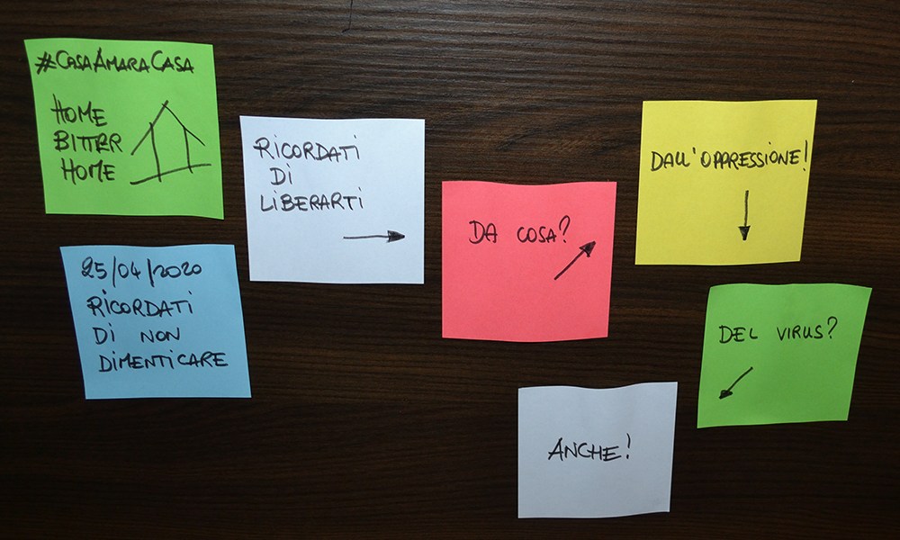 #Iorestoacasa con la mia coscienza: Ricordati di non dimenticare