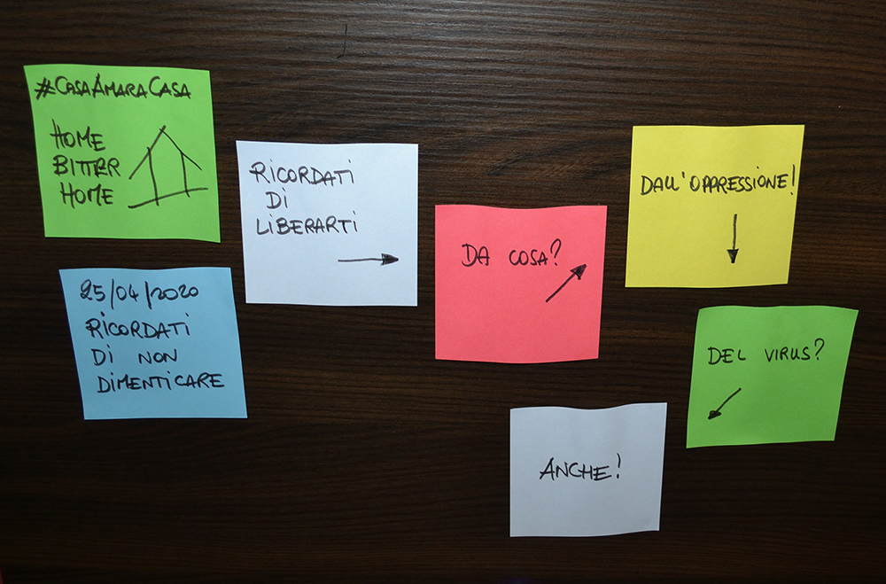#Iorestoacasa con la mia coscienza: Ricordati di non dimenticare