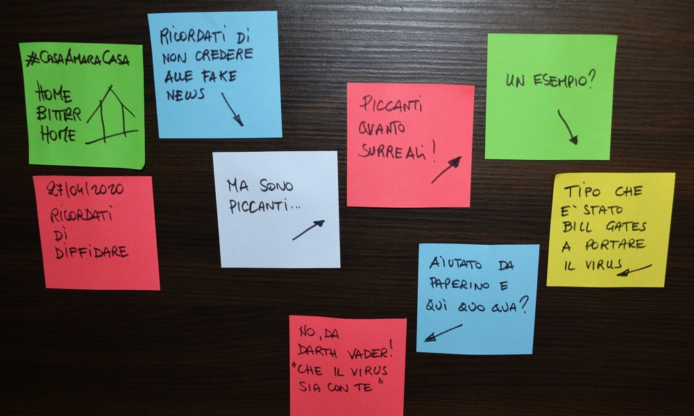 #Iorestoacasa con la mia coscienza: Ricordati di diffidare