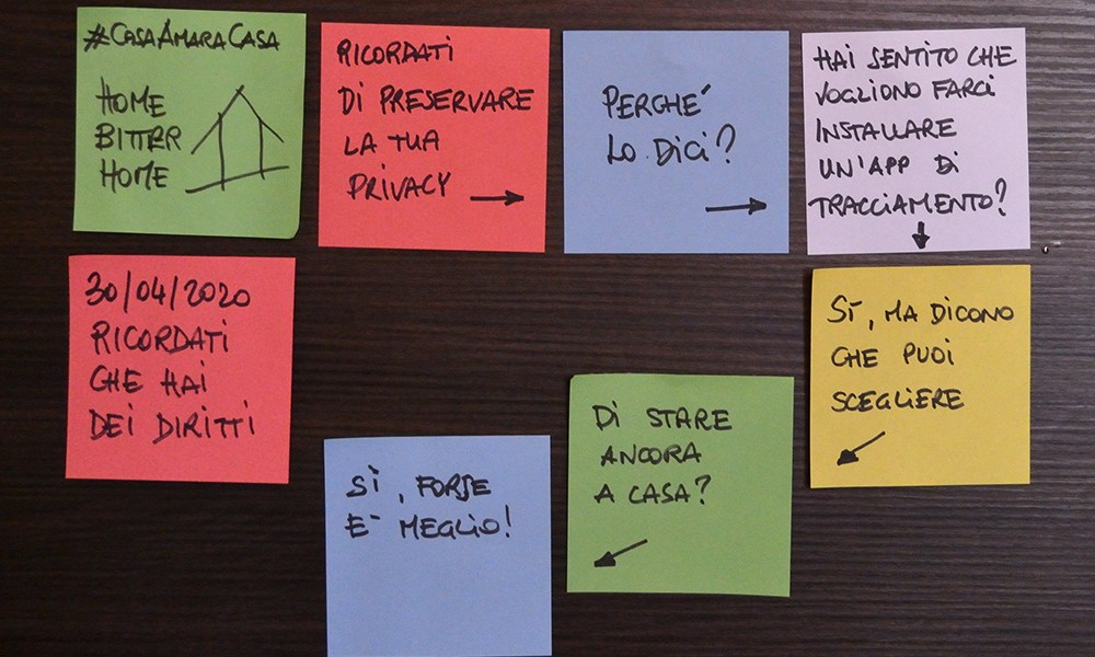 #Iorestoacasa con la mia coscienza: Ricordati di preservare la tua privacy