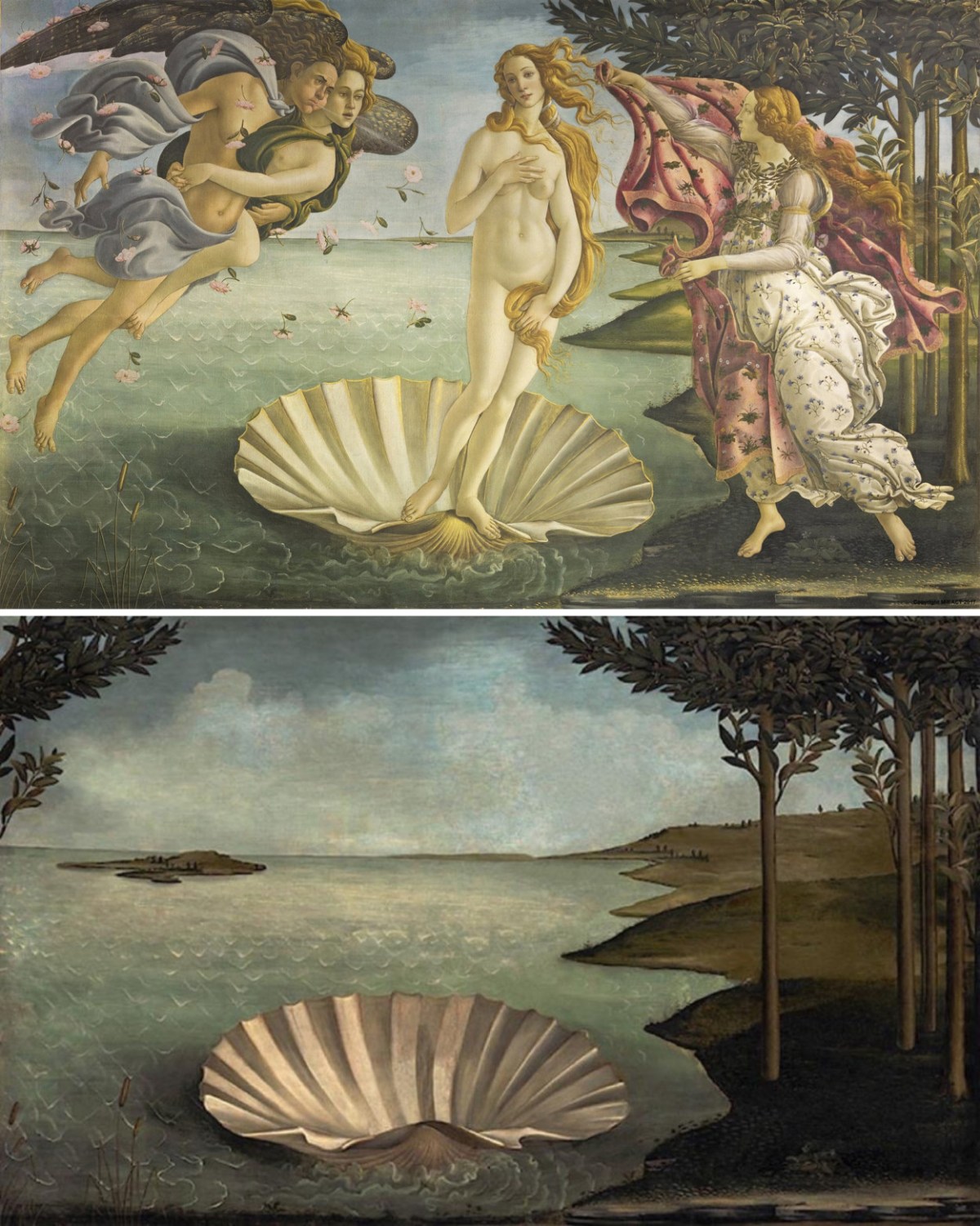 “La nascita di Venere” di Sandro Botticelli (c.1486) by José Manuel Ballester