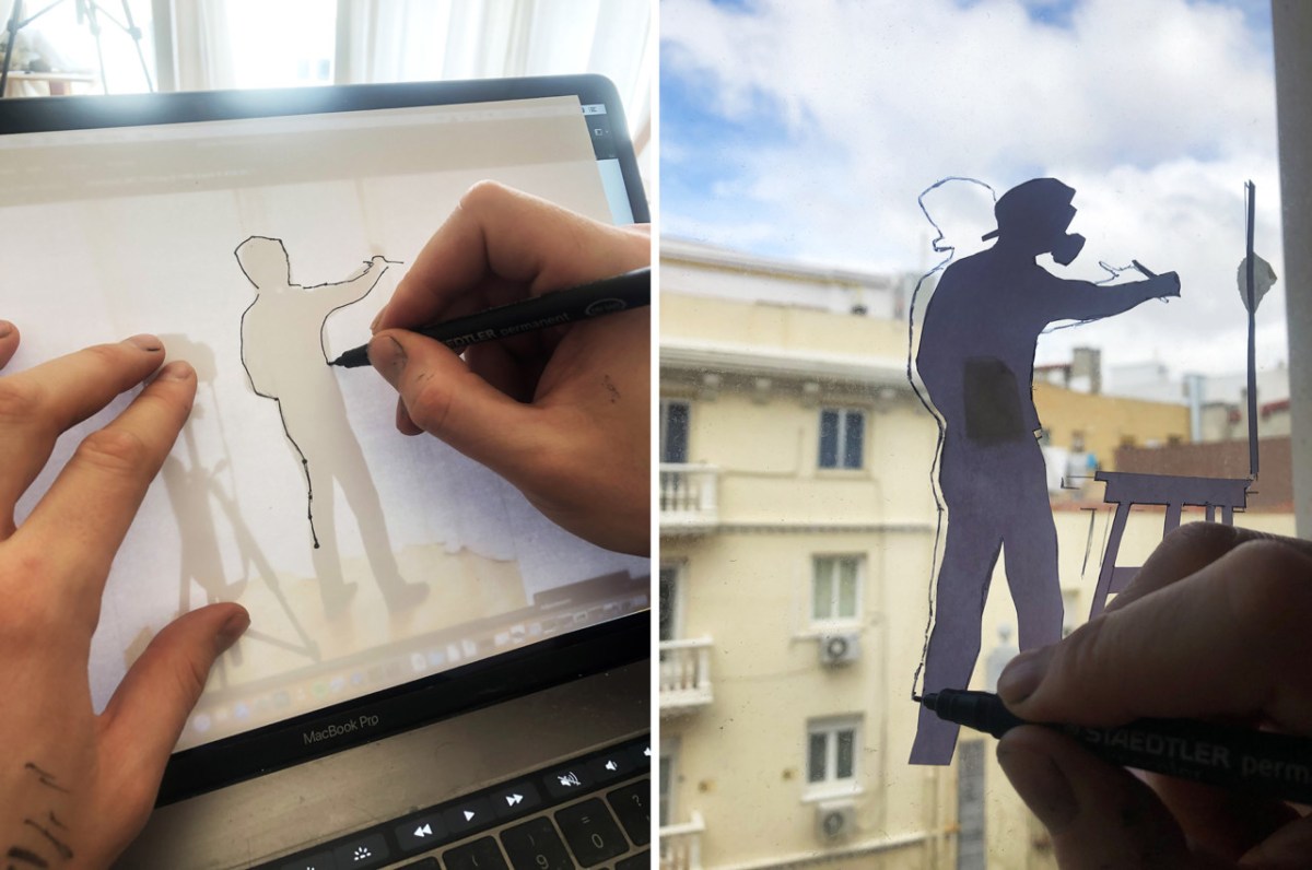 Pejac @ #stayarthomepejac, Madrid