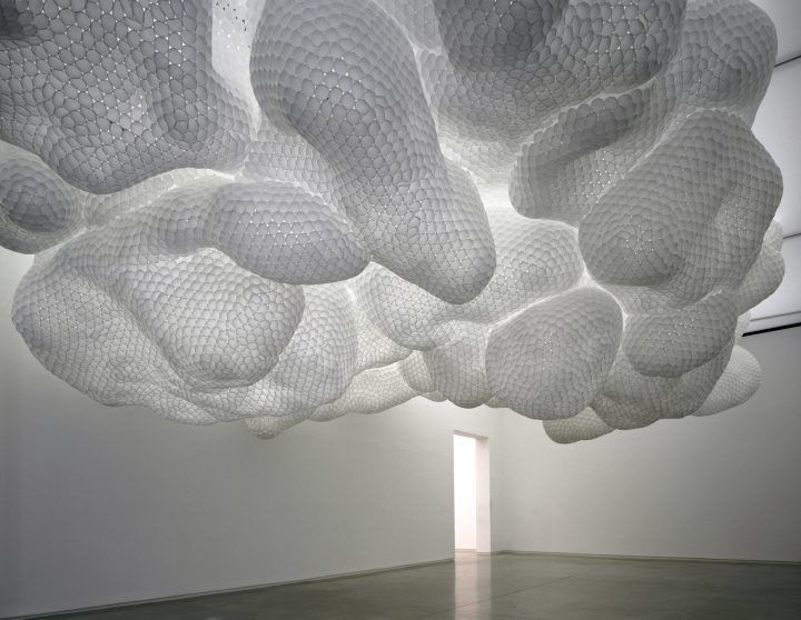 Tara Donovan, Untitled (Styrofoam cups), 2003/2008, styrofoam cups and glue, installation dimensions variable © Tara Donovan