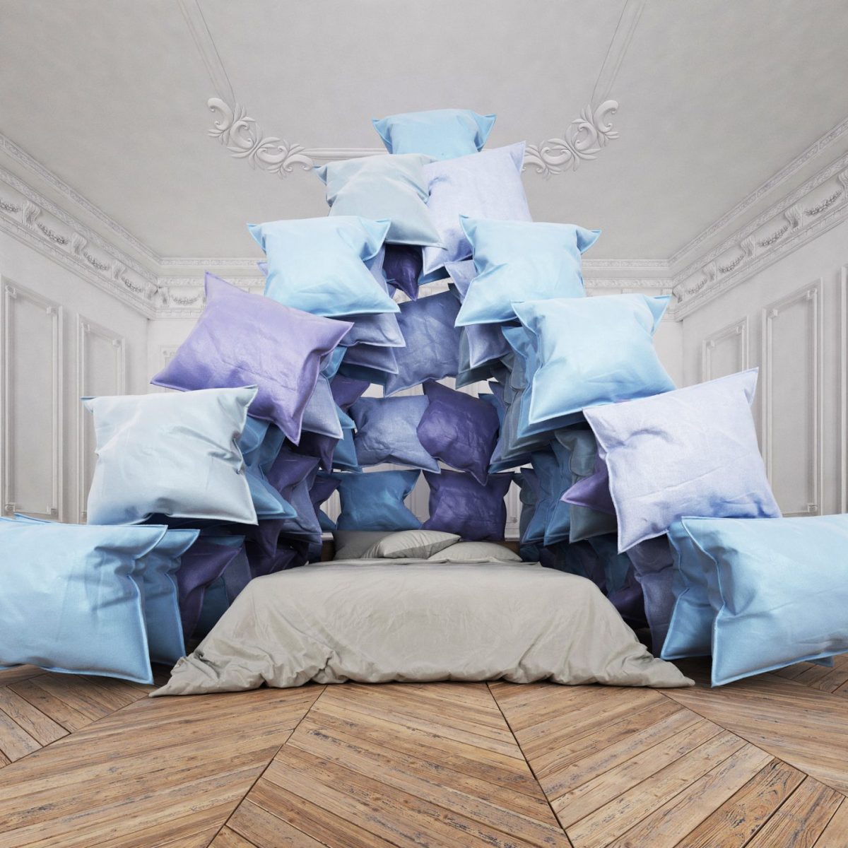 Pillow Pyramid by Cyril Lancelin
