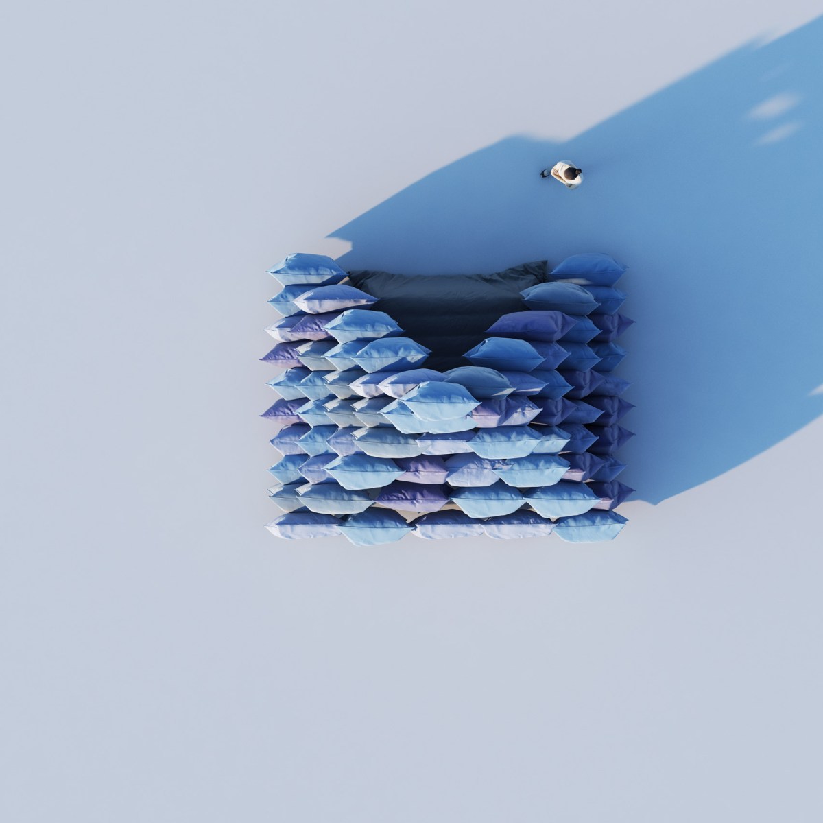 Pillow Pyramid by Cyril Lancelin