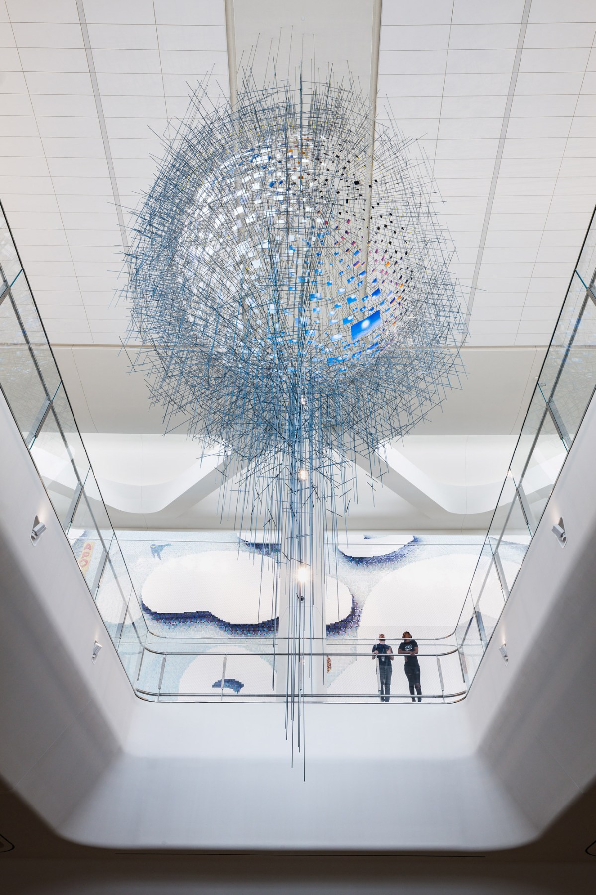 Shorter than the Day (2020), powder-coated aluminum and steel, 48 x 30 x 30 feet. All images © Sarah Sze by Nicholas Knight