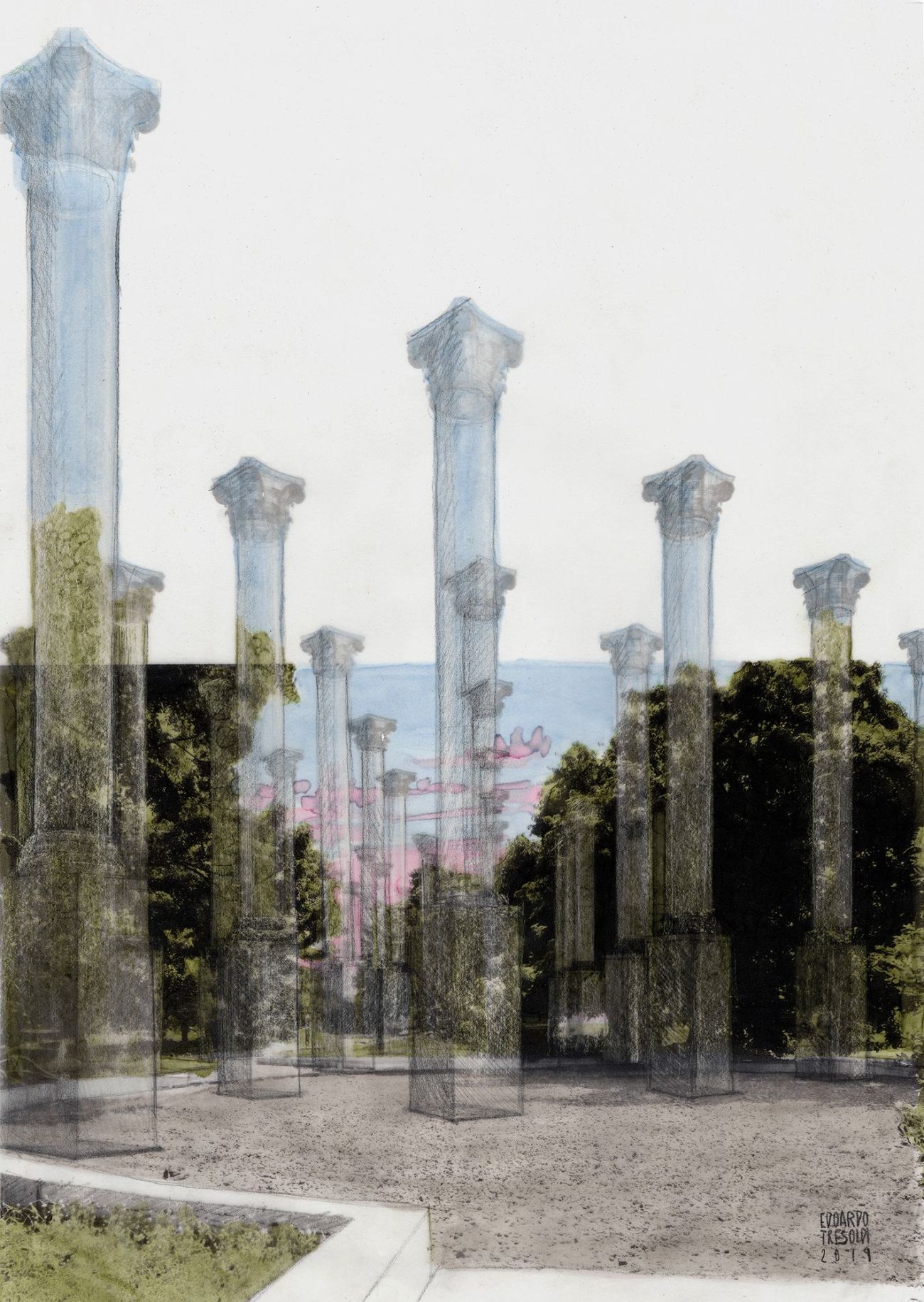 Opera (original drawing) by Edoardo Tresoldi