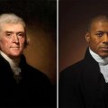 Thomas Jefferson, by Rembrandt Peale, 1800. Shannon LaNier, Jefferson’s sixth-great grandson. Photography by Drew Gardner