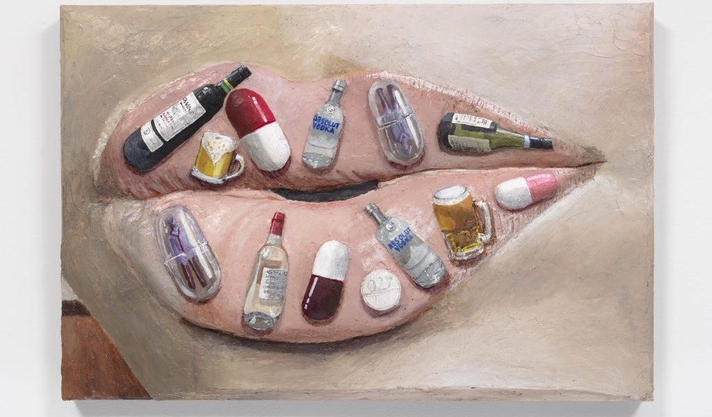 Gina Beavers, Addiction Lips (2020)