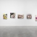 Installation view, “Gina Beavers: World War Me” at Marianne Boesky Gallery
