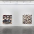 Installation view, “Gina Beavers: World War Me” at Marianne Boesky Gallery