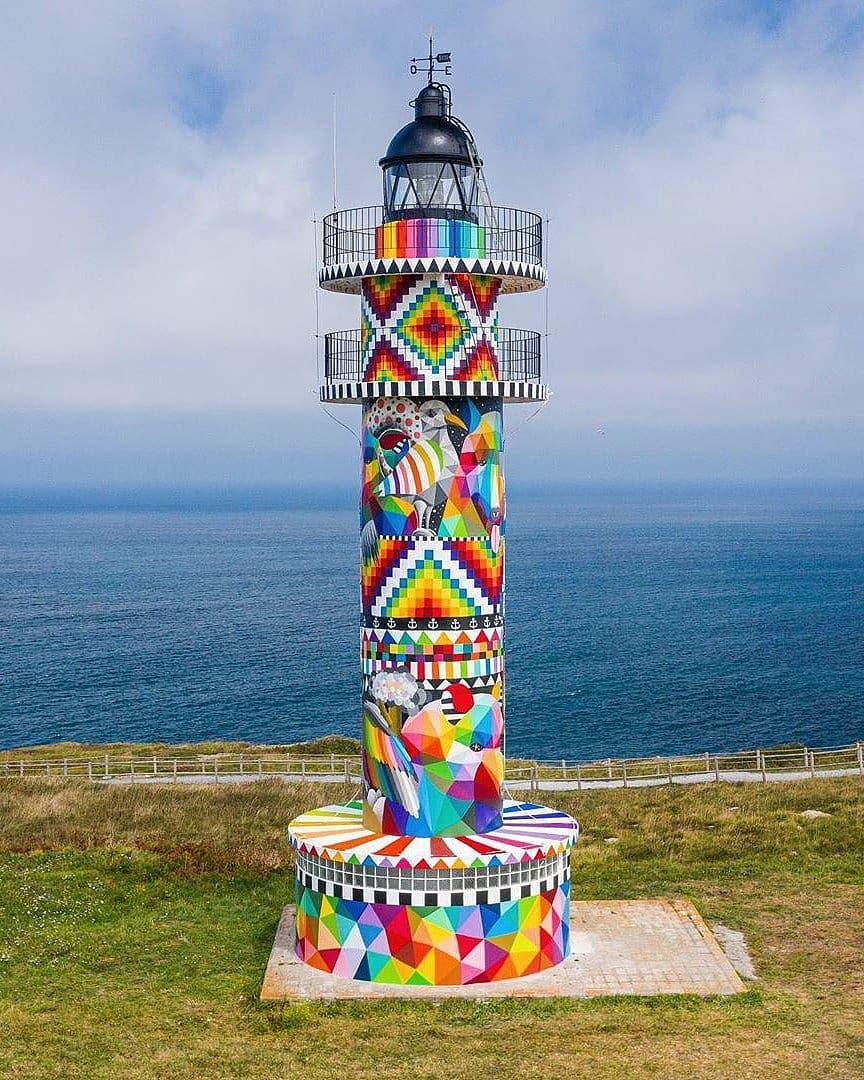 Okudart @ Faro de Ajo, Spain