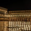 Fabrizio Plessi’s installation lights up the Piazza San Marco. Photo courtesy Dior