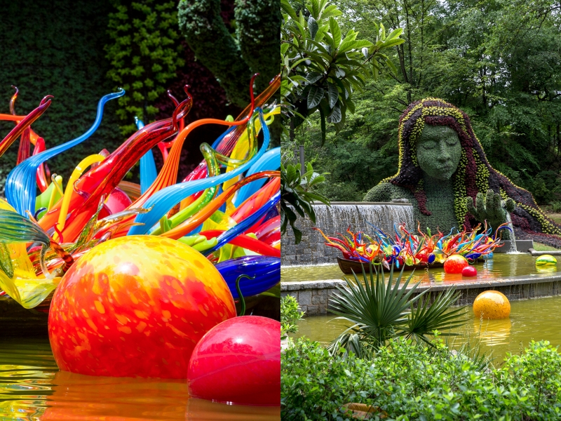 Dale Chihuly, Fiori Boat, 2016, Atlanta Botanical Garden