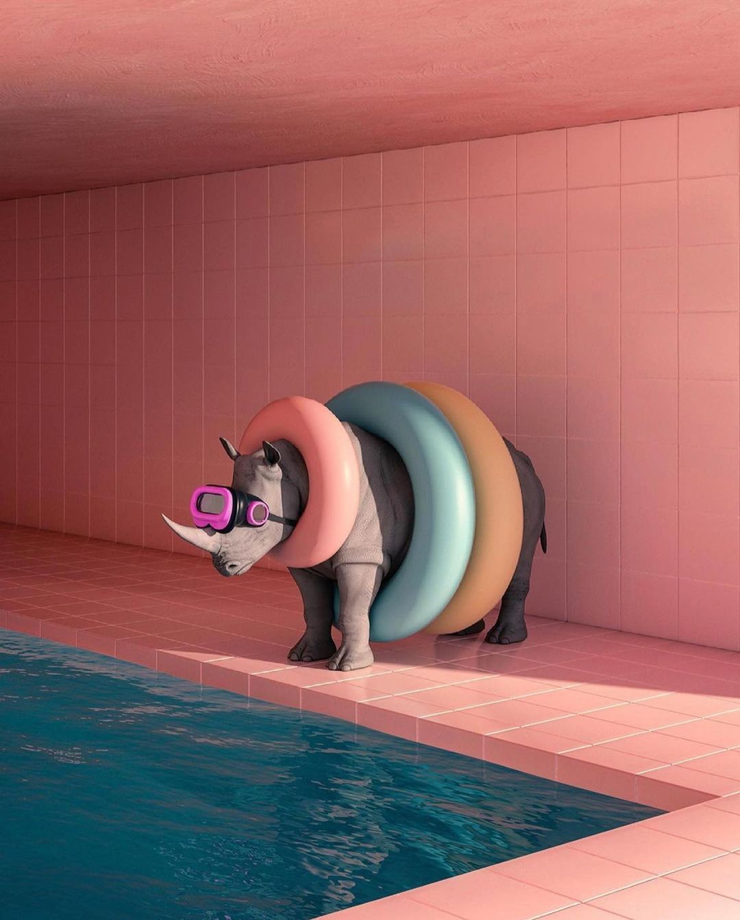 Swimming pool by Karl Larsson