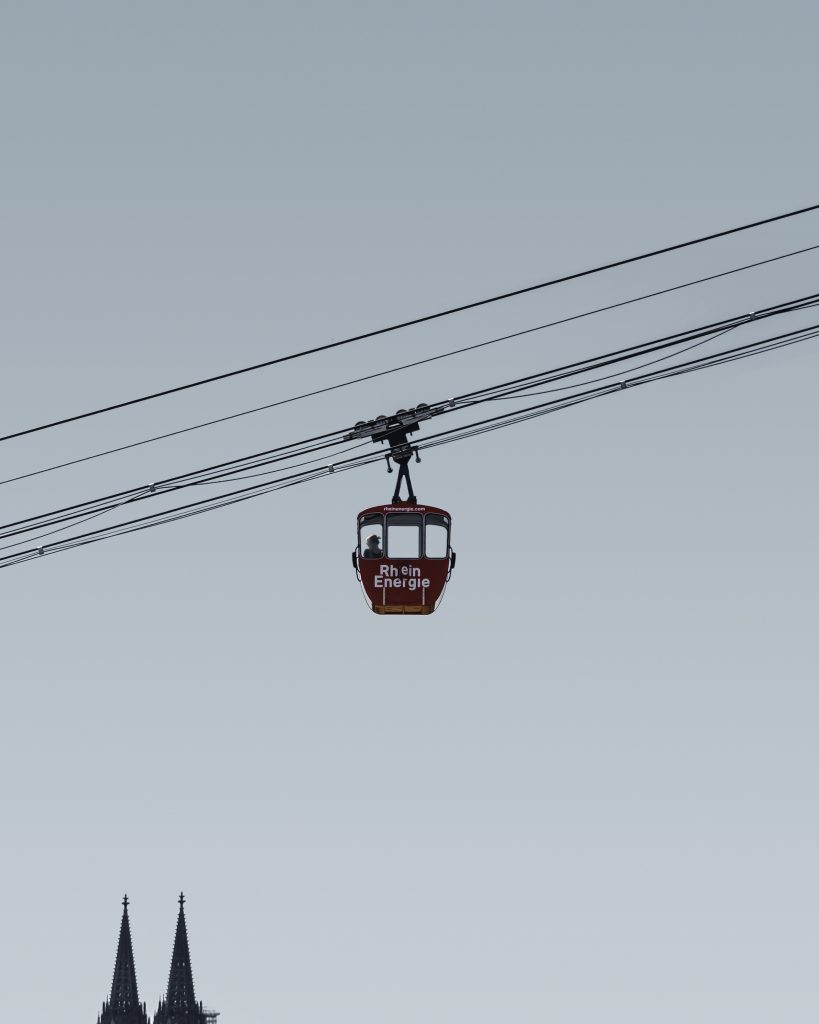 Oliver Stolzenberg, Cable Car, Cologne, Germany, c. 1957. Photo courtesy of Accidentally Wes Anderson and @olle.l.olle_