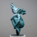 “Clio’s Dream” (2020), bronze and blue patina. By Coderch & Malavia