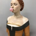 Gerard Mas. “Lady of the chewing gum,” polychrome resin