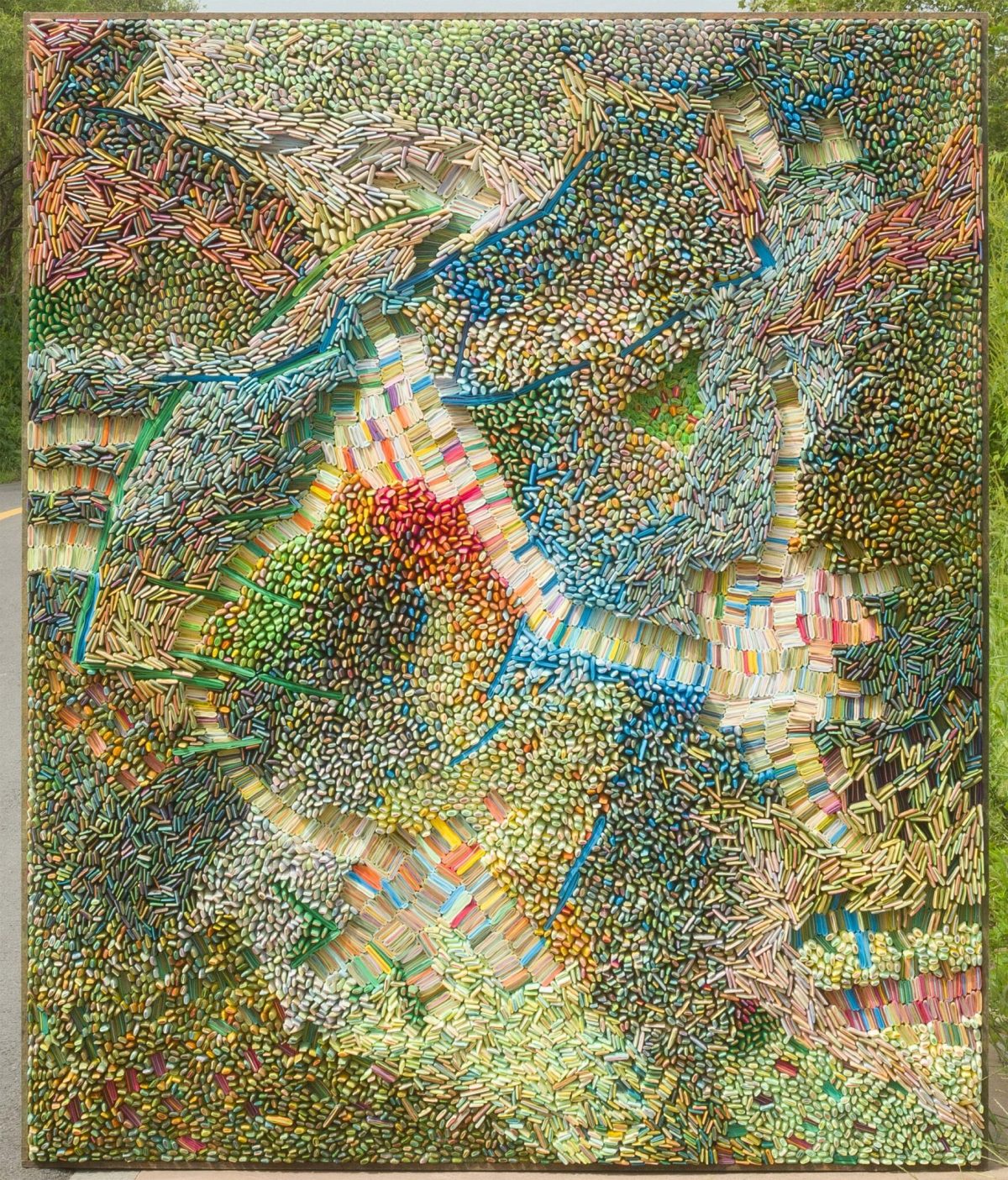 Ilhwa Kim. "Space Sample 45" (2020), 184 x 152 15 cm