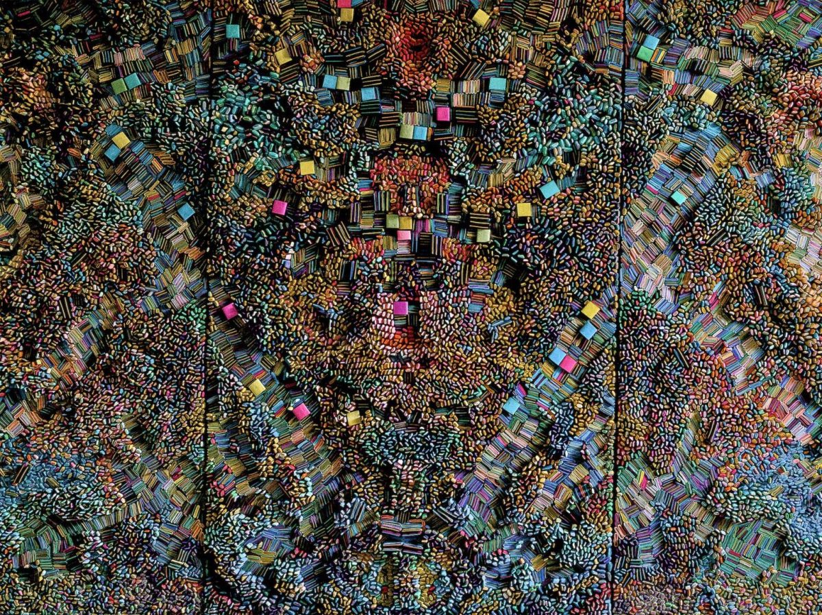 Ilhwa Kim. "Space Station Sample" (2016), 192 x 334 x 12 cm