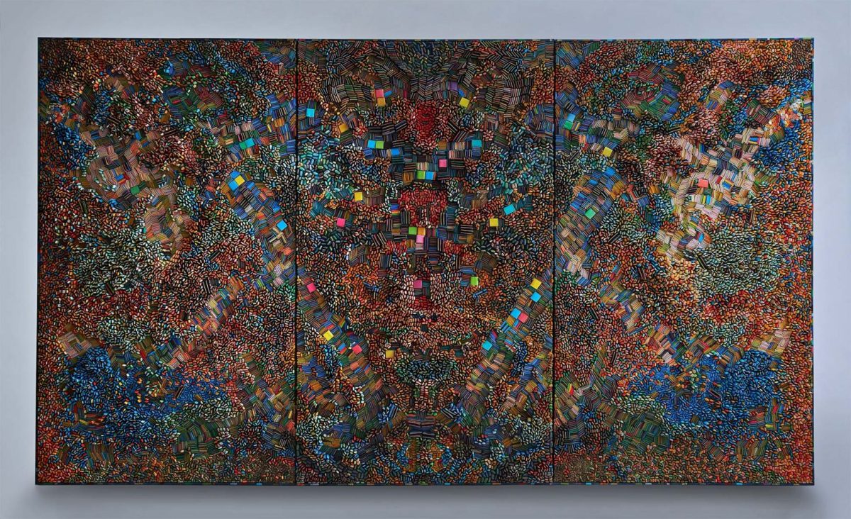 Ilhwa Kim. "Space Station Sample" (2016), 192 x 334 x 12 cm