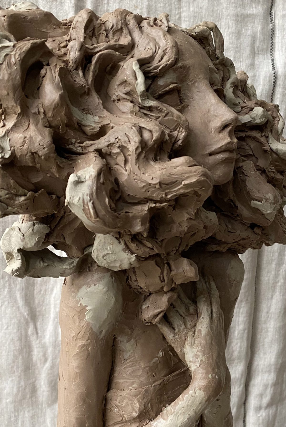 Valérie Hadida. Detail of “Eternel Amour” (2018), bronze, 75 x 30 x 30 centimeters
