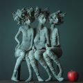 Valérie Hadida. “Trio de femmes” (2018), bronze, 21 3/10 × 15 × 7 9/10 inches