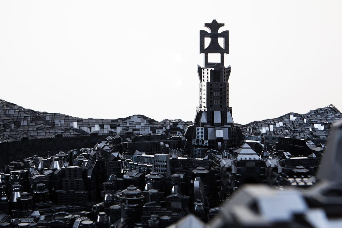 Detail of “Kumbi Saleh 3020 CE” (2019) by Ekow Nimako