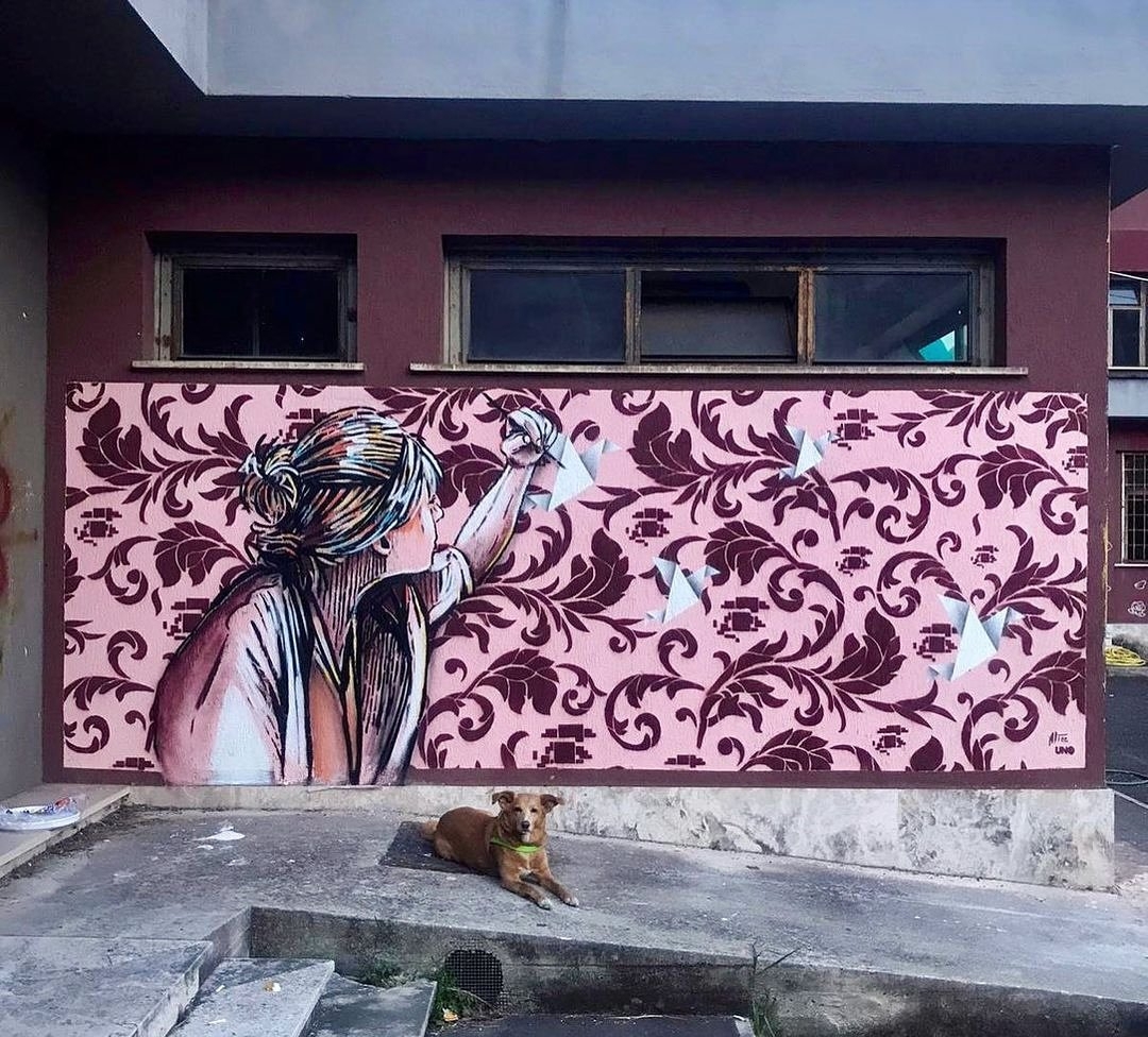 Alice Pasquini + UNO @ Rome, Italy
