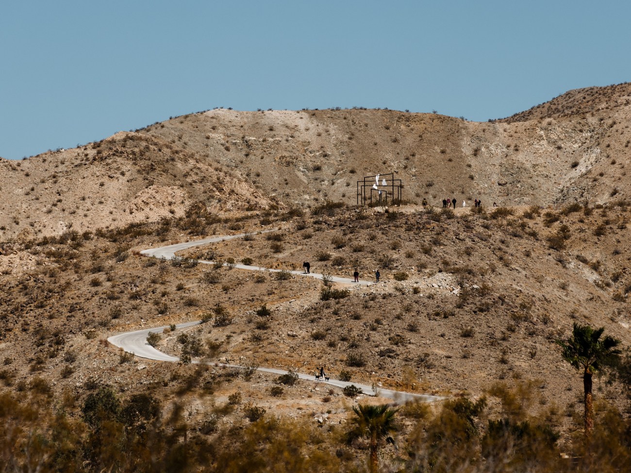 Alicja Kwade ParaPivot (sempiternal clouds). Photo courtesy of Lance Gerber, Alicja Kwade, and Desert X