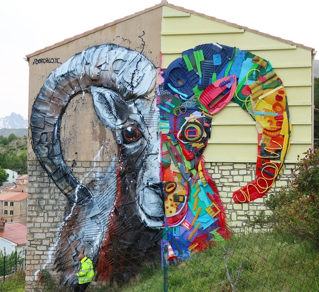Bordalo II @ Lozzi, Corsica, France