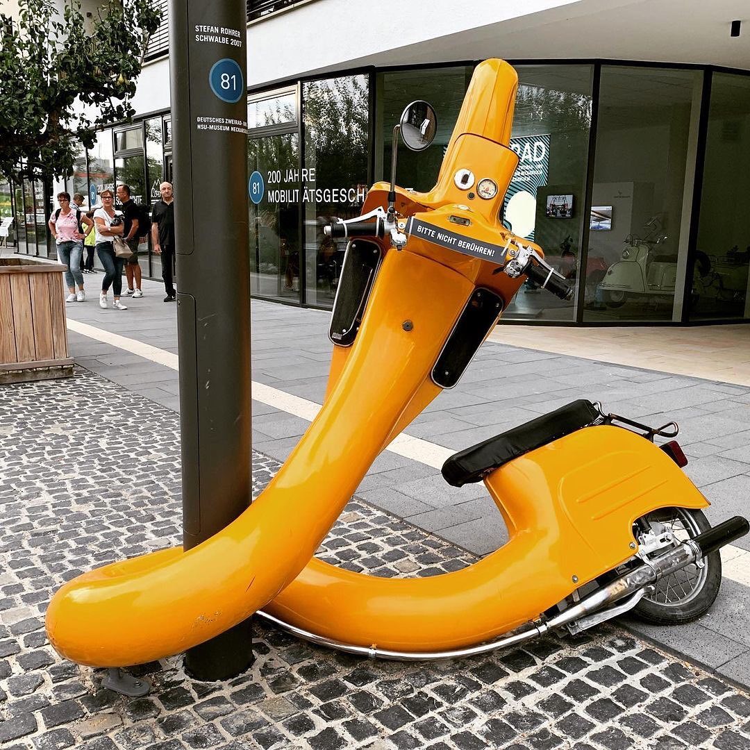 Stefan Rohrer - Schwalbe, 2007 This piece is made of a real scooter