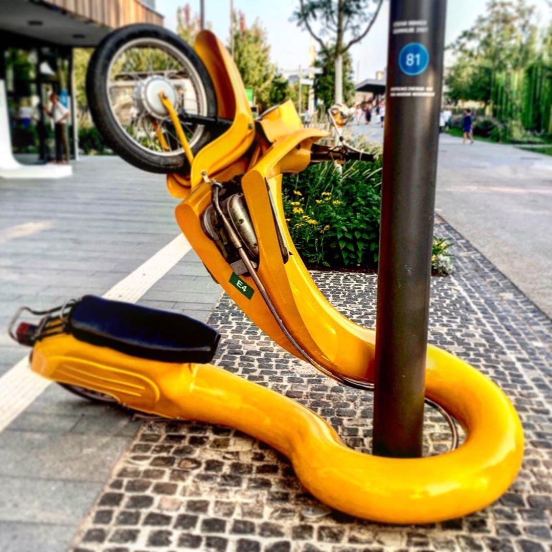 Stefan Rohrer - Schwalbe, 2007 This piece is made of a real scooter